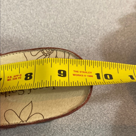 Josef Seibel Women's Brown and Orange Wedge Sandals - Picture 9 of 10